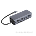 12-i-1 USB-C-dockningsstation till HDMI Gigabit Ethernet